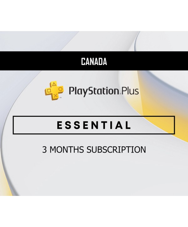 PlayStation Plus Essential 3 Months Subscription CA PlayStation 4 Key 